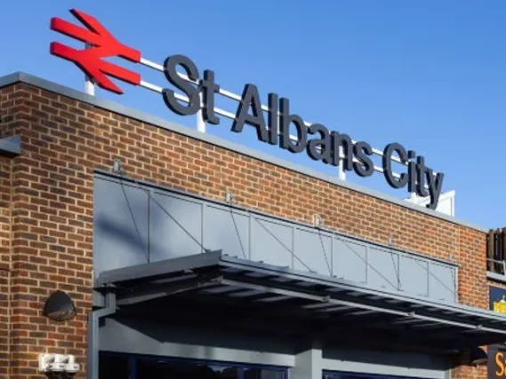 St Albans City railway station sign - local IT support in St Albans, Harpenden and Hertfordshire from Total Group