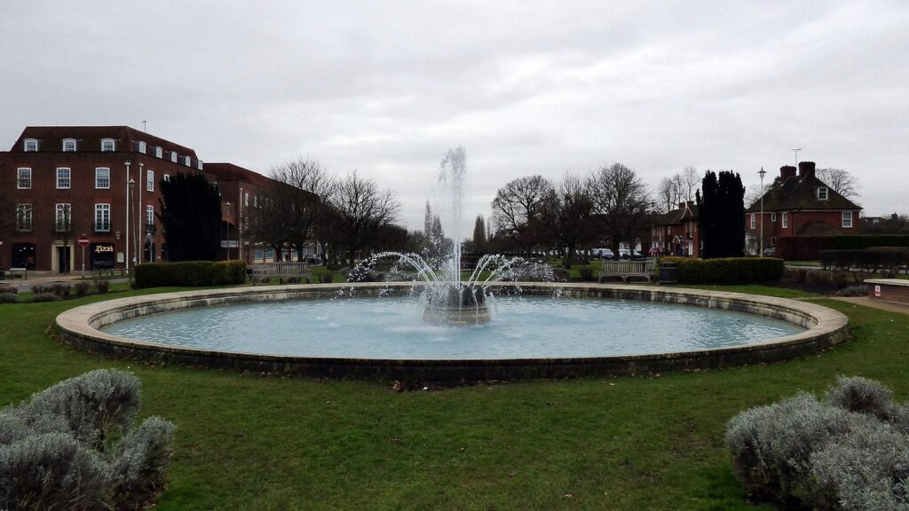 The Coronation Fountain on Parkway in Welwyn Garden City, Hertfordshire - IT support for Welwyn Garden City businesses from Total Group