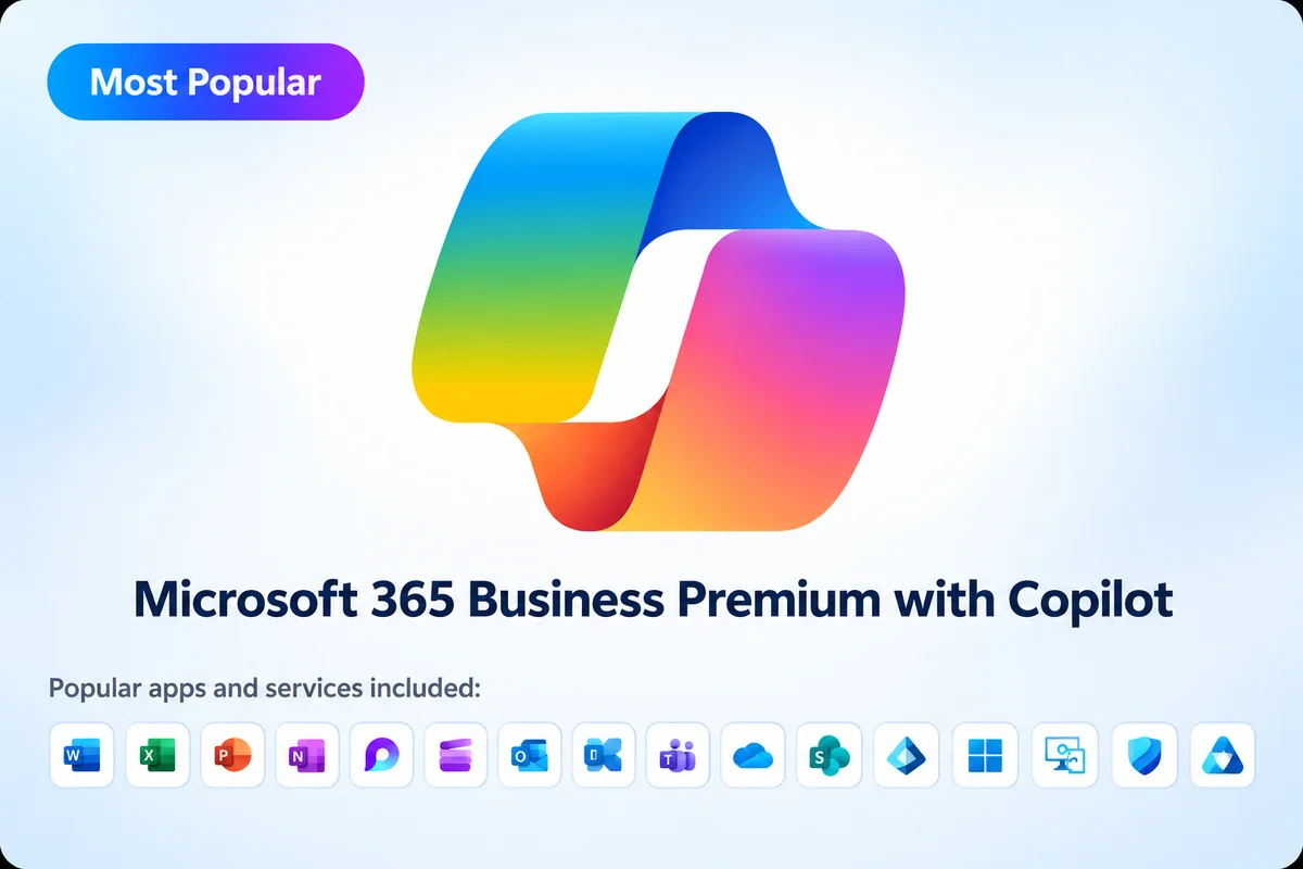 Microsoft 365 Copilot for Business: Readiness, Licensing and Rollout | Total Group Microsoft 365 Business Premium with Copilot for UK businesses, including Word, Excel, PowerPoint, Outlook, Teams, OneDrive and SharePoint